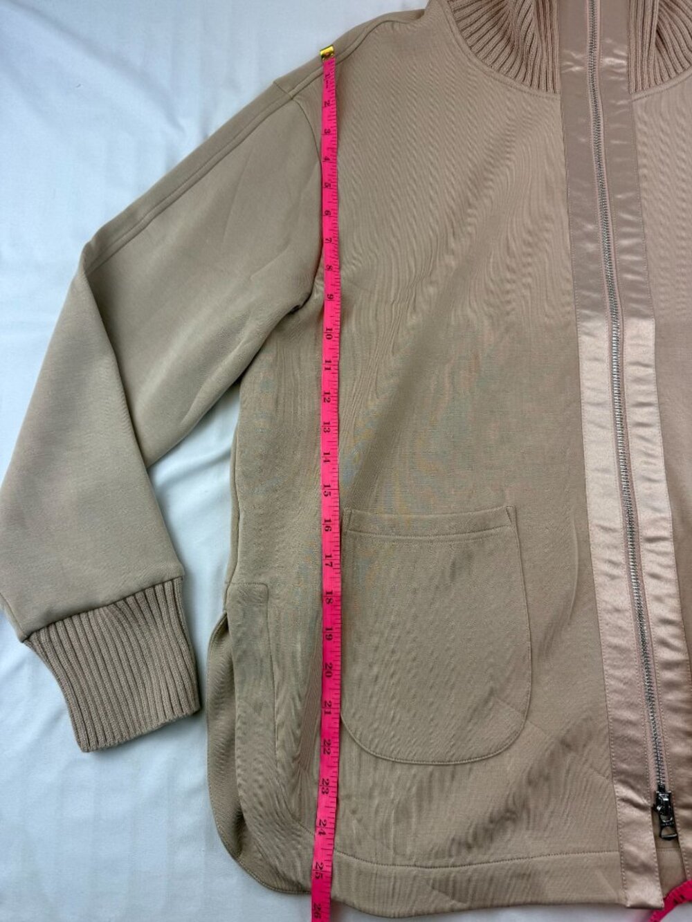 Varley Light Taupe Niamh Zip-Through Sweat Jacket VAR02239 XL- $178 - Picture 11 of 11